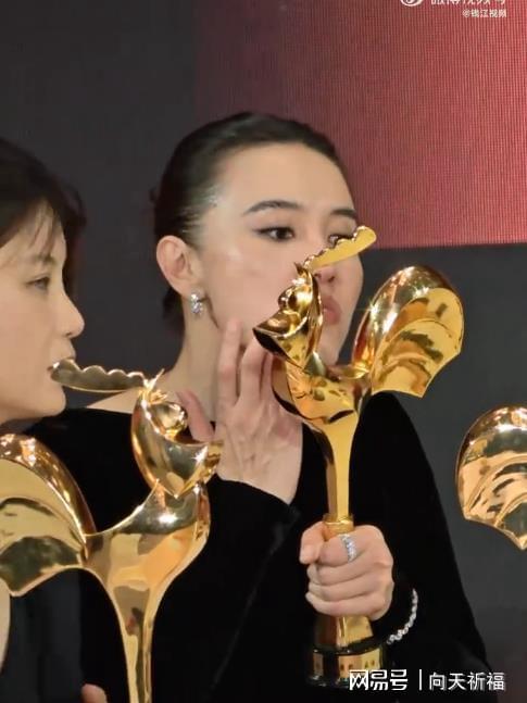 后宋佳用奖杯当化妆镜pg模拟器金鸡奖影(图3)